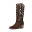 Brown Suede Cutout