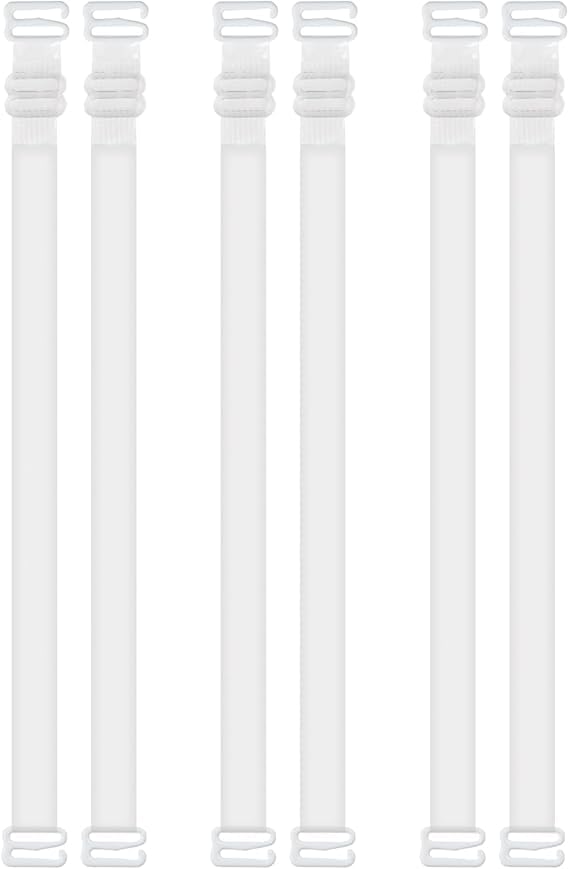 3Pairs Invisible Clear Bra Straps Soft Transparent Replacement Shoulder Straps,Soft Clear Adjustable Bra Straps,Non-Slip Adjustable Straps,Clear Bra Straps Invisible for Women Girls-image-12