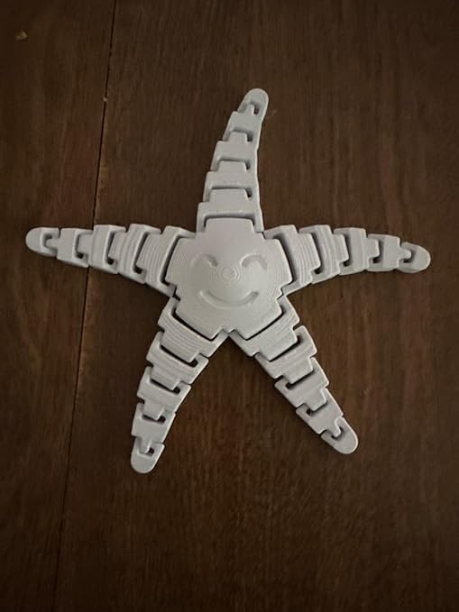 BHISRA FAB Starfish Fidget Toy – 3D Printed Flexi Toy for Kids, Adults & Sensory Fun, Multicolor