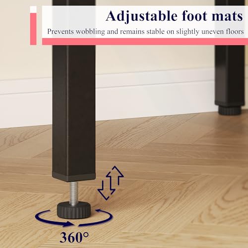 Lutown-Teen Square Bar Table, High Top Table - Industrial Metal Frame for Small Spaces & Narrow Kitchens, 23.6x23.6x36.9 in (LxWxH), Easy Assembly, Rustic Brown and Black - Thumbnail 5