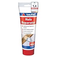 Baufan Holz Reparaturspachtel, naturbraun, 400 g, transparent