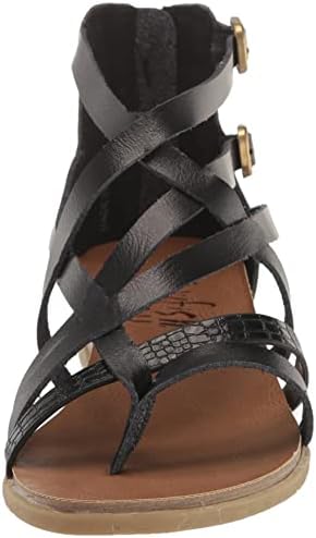 Blowfish Malibu Women's Brock Sandal, Black Dile/Dyecut, 8 | Image 1