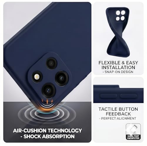 Image of FIRST MART Matte Silicone Back Cover for OnePlus Nord 6 - Blue