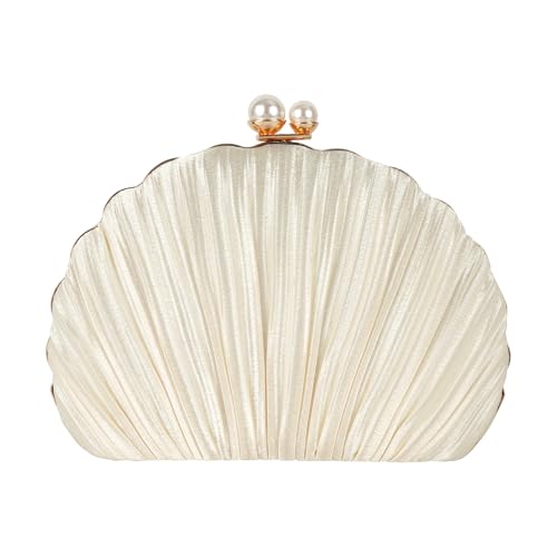Image of Women Seashell Evening Bag Purse Mermaid Chain Strap Clutch Handbag Shoulder Bag | Seashell