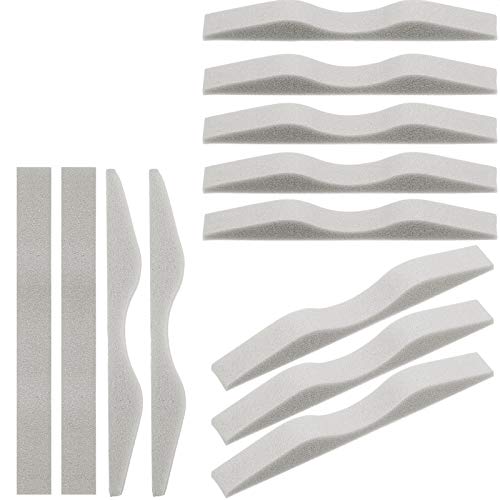 50 Pieces Microfiber Memory Foam Nose Pads Anti-Fog Nose Bridge Pads Self-Adhesive Protection Nose Strip Seal Nose Cushion Sponge Nose Bridge Pads (Gray)
