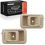 A-Premium Inside Interior Door Handles Compatible with Toyota Camry 1987-1991, Tacoma 2001-2004, 4Runner 1996-2002, Paseo 1992-1998, Tercel 1995-1998, Beige, 2-PC Set, Driver and Passenger Side