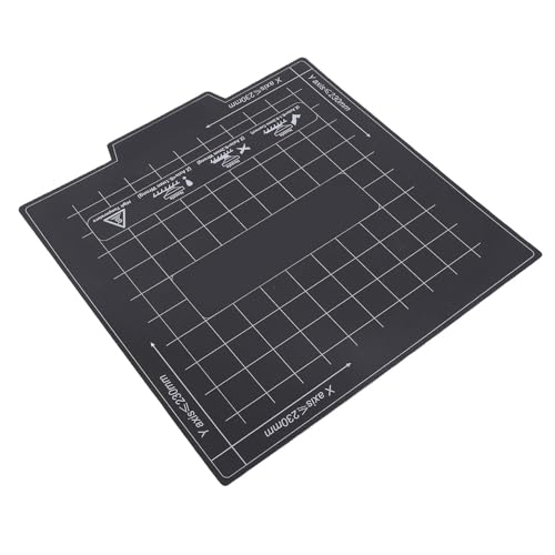 YWBL-WH 3D Printing Build Surface, 235mmx235mm Heat Bed Sticker with Magnetic Film for PLA PETG ABS, No Bubbles Texture 