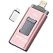 Produktbild USB Stick 32GB für iPhone Externer Speicher Speichererweiterung USB 3.0 Flash Drive Kompatibel für Apple iOS iPhone XS/XR/5/6/7/8 11 pro iPad OTG USB C Mac PC KANCOO - Rosa