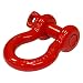 Smittybilt 13047R D-Ring Shackle 3/4" Threaded Pin 4.75 Ton Rating Red