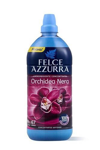 Felce Azzurra - Ammorbidente Lavatrice Orchidea Nera Concentrato, 100 Giorni di Profumo, Bucato Morbido con Oli Essenziali Naturali, 1x1340 ml (67 Lavaggi) Dermatologicamente Testato, 100% Riciclabile