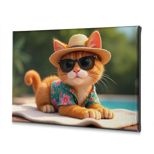 Décoration murale chrétienne chat de Pâques : le cadeau idéal original
