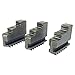 HHIP 3900-4736 3 Piece Steel External Hard Jaw Set for 6" 3-Jaw K11 150 Lathe Chuck, 6" Fits Chuck Size