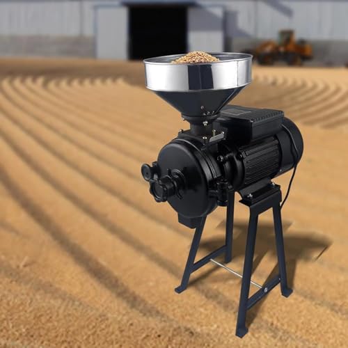 Molino de molienda, Molino de Granos Comercial de 1500 W, Molino de Granos húmedos y Secos eléctrico, máquina de Polvo, Molino de maíz, Molinos de Cereales Secos, arroz, Trigo y maíz con emb