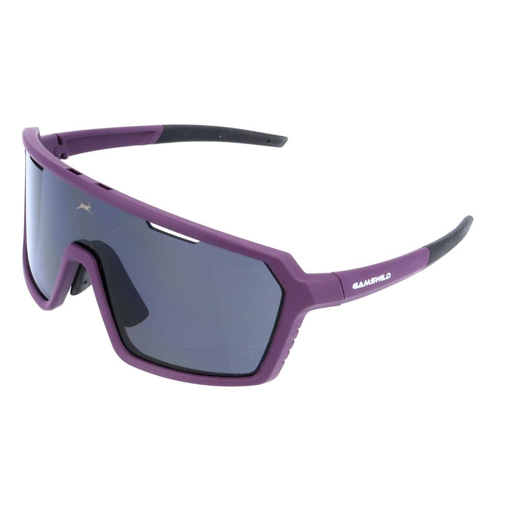 Gamswild WS2244 Sportbrille Sonnenbrille TR90 Fahrradbrille Skibrille Damen Herren Unisex verstellbare Nasenpads| grün | lila| orange |