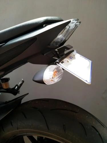 Support de Plaque Moto pour MT09 2017-2020 en Version Courte Épurée