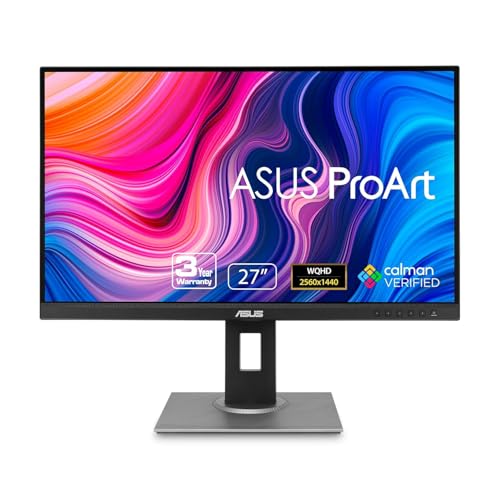 Image of ASUS Proart Display PA278QV WQHD, 27 Inch (68.58 Cm) 2560 X 1440 Pixels Monitor, 100% Srgb /Rec. 709, E < 2, IPS, Displayport Hdmi Dvi-D Mini Dp, Calman Verified, Eye Care, Anti-Glare