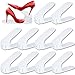 Froadp Zapatero Ajustable 10 piezas Portátil de Plástico Ajustable en Altura 3 Niveles Organizadores de Zapatos Soporte para Entrada Armario Vestidor(Blanco)