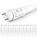 Sunco 10 Pack T8 LED Bulbs 4 Foot, LED Fluorescent Tube Replacement, 4ft LED Tube Light, Ballast Bypass, 18W, 2200 LM, Selectable CCT 3000K/3500K/4000K/5000K/6000K, Single Ended Power, Frosted Lens UL