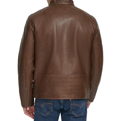 Levi's Men's Faux Leather Racer Jacket4