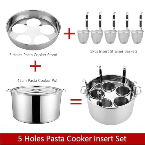 Casserole à pâtes robuste en acier inoxydable pour restaurant et maison - 4