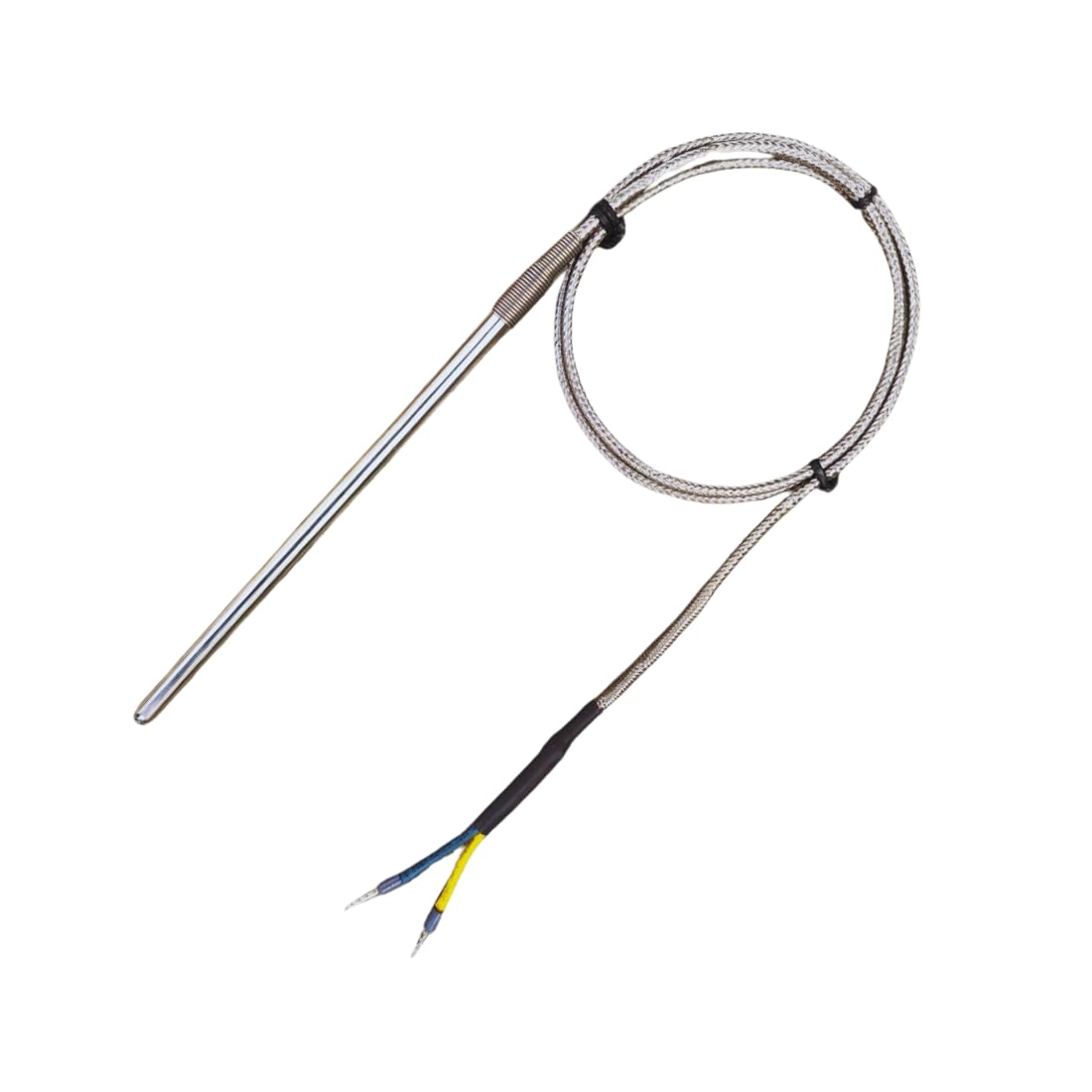 Vigital (Fe/K) J Type Pencil Thermocouple Temperature Sensor Dai 6 MM, Accuracy (0-400° C) Heavy/Original Grade Wire 3/26 FG/FG/SS Stainless Steel (Wire Length 1 Metre, Stem Length 150 MM)-image-12