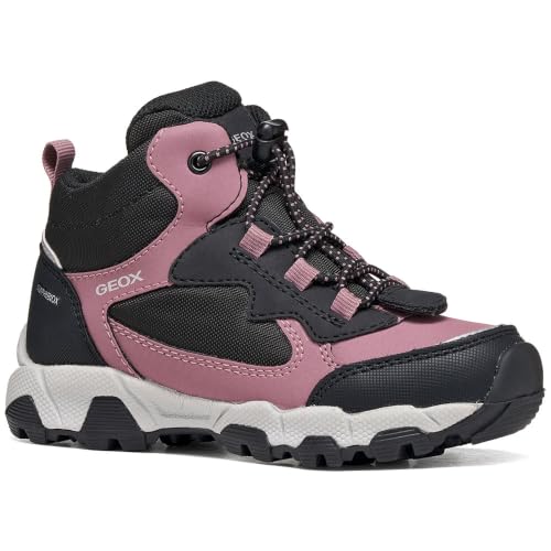 Geox Junior Girl J MAGNETAR G. B ABX Sneakers DK Rose/Black 30_EU – Ansicht 3