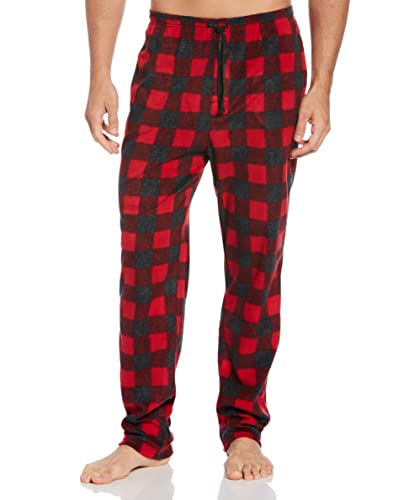 Perry Ellis mens Portfolio Microfleece Heather Plaid PantPajama Bottom