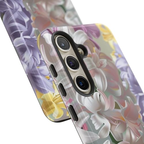 Coque Samsung S24 motif floral jacinthe multicolore résistante - 2