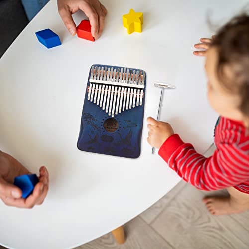BIENKA 1 Set 17 Tons Finger Piano Thumb Piano Instrument de Musique utile Kalimba Blue Piano - Les Beatles, Paul McCartney, John Lennon, RIngo Starr, George Harrison BIENKA 1 Set 17 Tons Finger Piano Thumb Piano Instrument de Musique utile Kalimba Blue Piano – Image 6