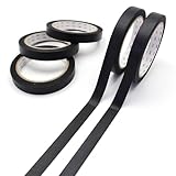 【Amazon.co.jp 限定】 mt large core ブラック 5巻パック (強粘着/和紙) ラッピング ギフト (公式販売店/大容量) カモ井加工紙 無地 黒/マステ マスキングテープ セロハンテープ