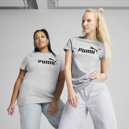 Image of Puma Women Cotton Letter Print Regular Fit Tees