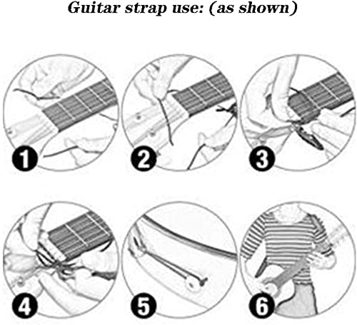 Full Size Guitar Folk Acoustic Guitar Adult Rock Beginner Practice Portable Travel Musical Instruments with Backpack… - Les Beatles, Paul McCartney, John Lennon, RIngo Starr, George Harrison Full Size Guitar Folk Acoustic Guitar Adult Rock Beginner Practice Portable Travel Musical Instruments with Backpack… – Image 7