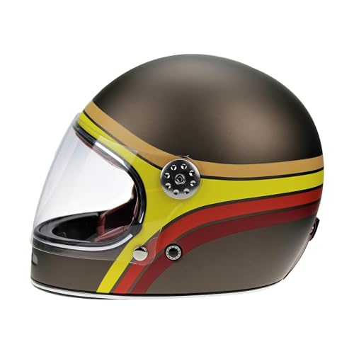 ViPER F656 Full Face Helmet, Rust Stripe, M