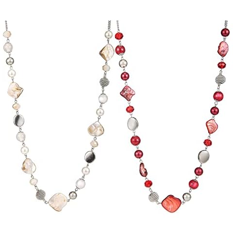 FULU AUTUMN Long Beaded Necklaces for Women Jewelry Set Cover