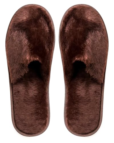 Image of Premium Fur Home Slippers For Women & Men For Winter Capet Slippers for Bedroom Indoor Carpet house slides