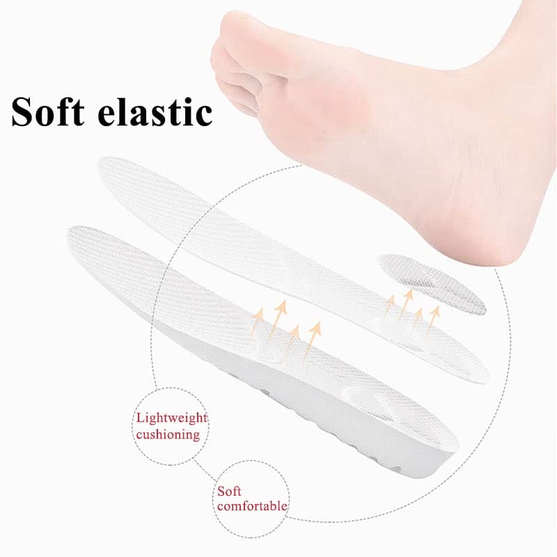 Semelles intérieures d'augmentation de hauteur for femmes coussin de semelle respirant en nid d'abeille talon ascenseur augmentation de la hauteur chaussures Inserts semelle intérieure(A2.5cm,3