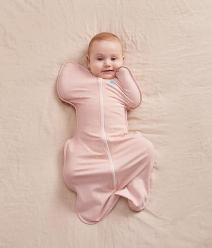 Image of Love to Dream Swaddle UP, Baby Sleep Sack, Self-Soothing Swaddles for Newborns, Secure Fit Helps Calm Startle Reflex, New Born Essentials for Baby, 1.0 TOG, Newborn 5-8.5 lbs, Powder Pink Twinkle