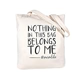 ELEGANTPARK First Mother`s Day Gifts for New Mom Baby Shower Gifts Mom to be Gifts Christmas Birthday Gifts for Mom Tote Bag Zipper and Pocket Canvas Tote Shoulder Bag Cotton