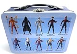 Bioworld Spider-Man Large Metal Tin Tote 60th Anniversary Lunchbox Replica - All your favorite Spider Verse Spiderman Characters - 9' x 3.5' x 7.5' (# VTY2A98SMTRS00) Lunch Box