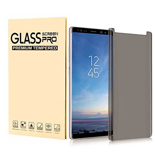 Samsung Galaxy Note 8 Privacy Screen Protector - Rockxdays Privacy Tempered Glass [Anti Privacy][Case-Friendly][9H Hardness][No Bubble][Anti Peeping] For Samsung Note 8