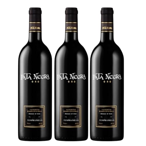 Kit 3 Vinhos Tinto Espanhol Pata Negra Oro Tempranillo 750ml