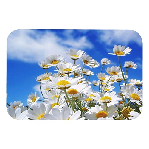 Tapis de bain super absorbant antidérapant marguerites 40x60 - 8