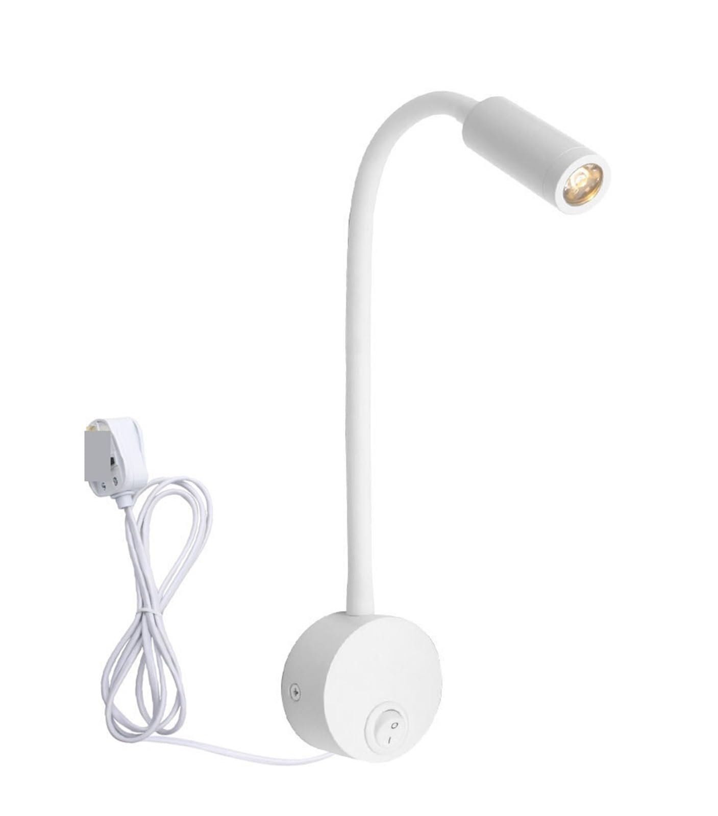 Foco de pared LED con interruptor y flexo ajustable de luz fría para cabecero 6