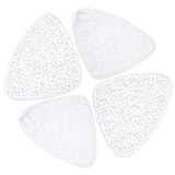 Ersatzbezüge Waschbare für Dampfreiniger Dreieckige Ersatz Mikrofaser Pads für Steam Mop Ersatztücher kompatibel mit Vileda Dampfreiniger 4 Stück
