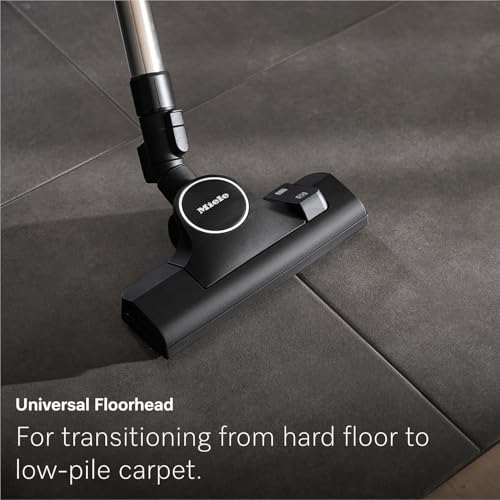 Image of Miele Guard L1 Bagged Canister Vacuum Cleaner with AirClean Filter, Electro Plus Floorhead, AllTeQ Universal Floorhead, LED Display Panel, in Nordic Blue /Space Grey with Performance Pack
