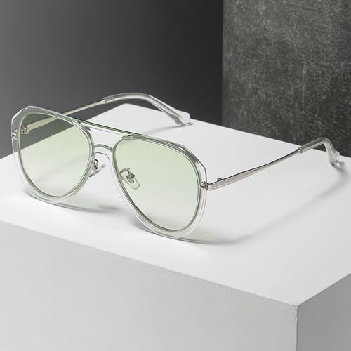 Oversized Pilot Oval Sunglasses Women Big Frame 2025 Luxury Vintage Double Beam Sun Glasses For Lady Outdoor Eyewear UV4004