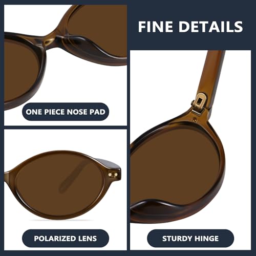 GRFISIA Retro Oval Sunglasses Womens Small Trendy Sun Glasses Sunnies UV400 Protection4