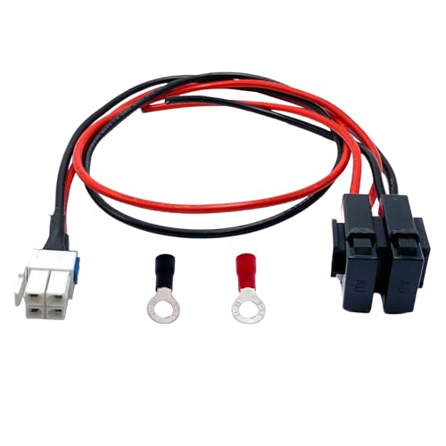 3.28 Ft 4 Pin 12 AWG DC Power Cable Compatible with Yaesu Radio FT-450 FT950 Ken Wood TS-480 TS-590SG TS-890s Icom IC-7000 IC-7600