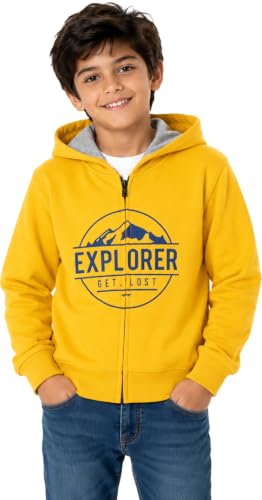 Image of T2F Boy's Cotton Regular Fit Hooded Sweatshirt