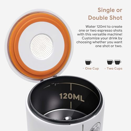 Cafetera Portátil Eléctrica con Batería 250 mL miniatura 7